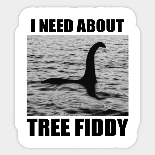 Tree Fiddy Sticker by j2artist